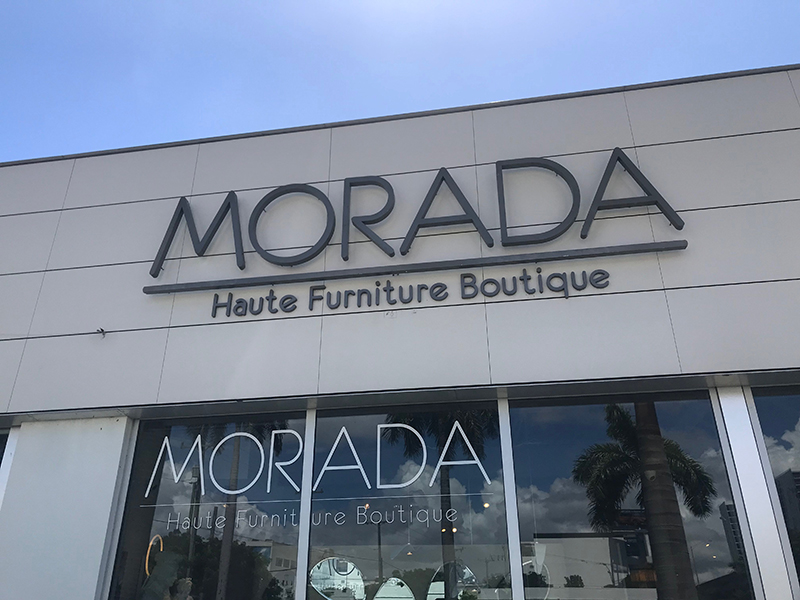 Morada Channel Letters